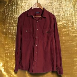 Pashartuk Burgandy button up shirt